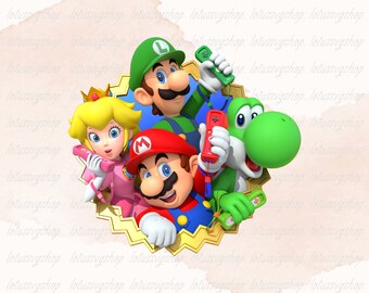 Super Mario Svg, Mario Svg, Mario Kart Svg, Super Mario Png, Digital Clipart, Super Mario Cricut, Cut Files for Cricut, Png,  Eps,  Clipart