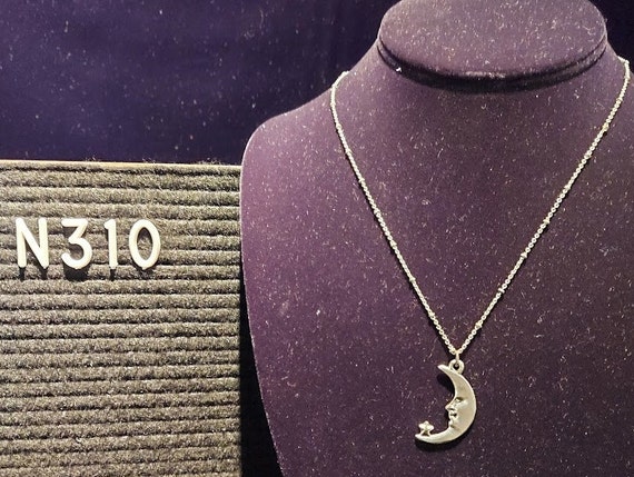 Quarter moon necklace Clearance