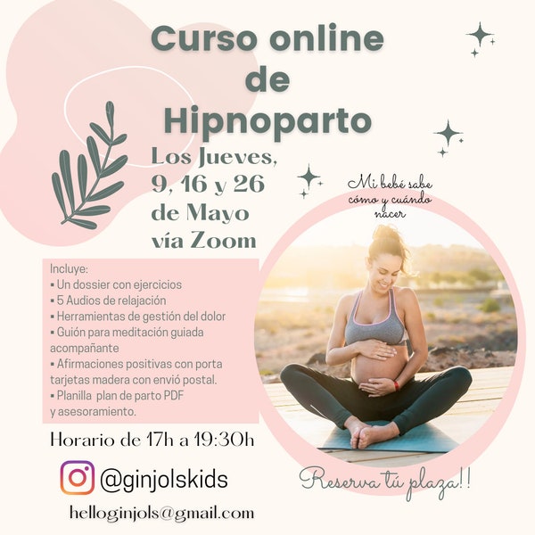 Curso hipnoparto online, Afirmaciones positivas, hipnoparto, embarazo y parto, regalo maternidad, regalo embarazada, mamá, bebé, Mindfullnes