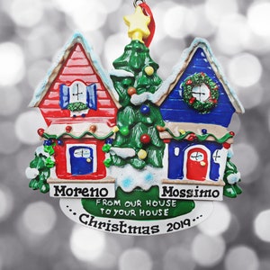 From Our House to Yours -New Neighbor- Real Estate Client Gift- Hostess-Housewarming-Personalized Christmas Ornament