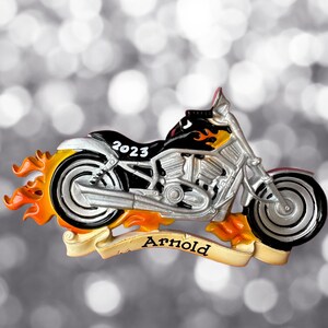 Motorcycle- Motor Bike- Vehicle-Personalized Christmas Ornament