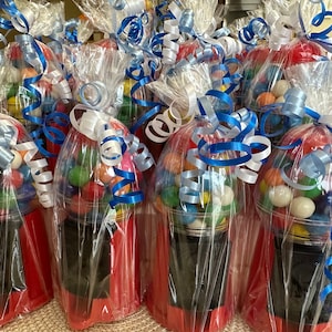 Personalized Red Carnival Gumball Machine- Kids Party Favors- Birthday, Bar/Bat Mitzvah, Christening, Baptism Communion Gift