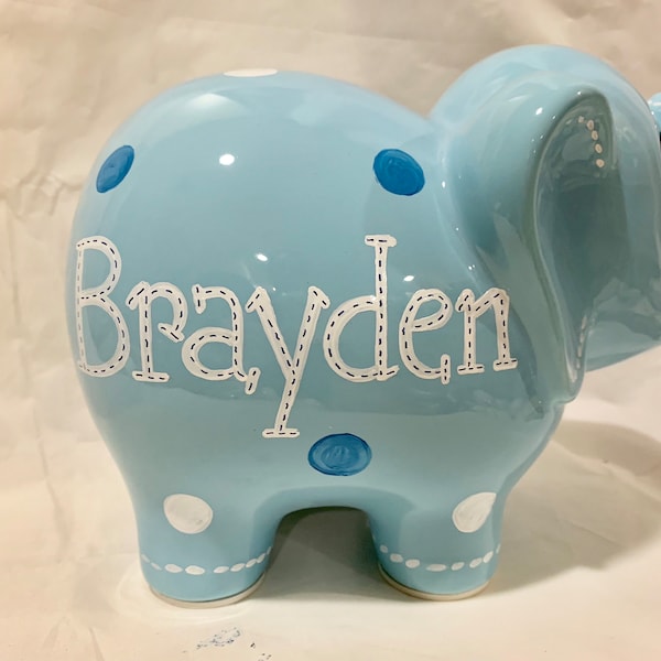 Polka Dot Piggy Bank Etsy