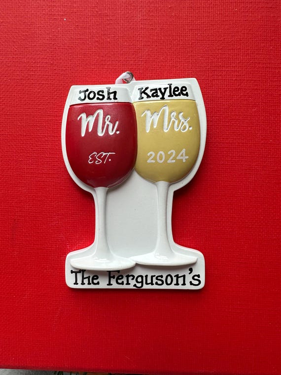 Personalzed 1st Chrstmas Together, Weddng Remembrance, Marrage