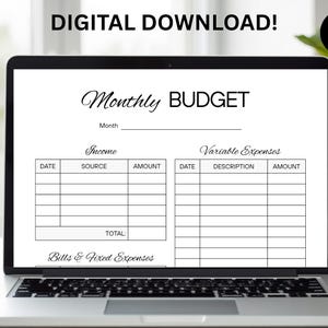 Budget & Ausgaben Printable | https://www.etsy.com/de/listing/1289884438