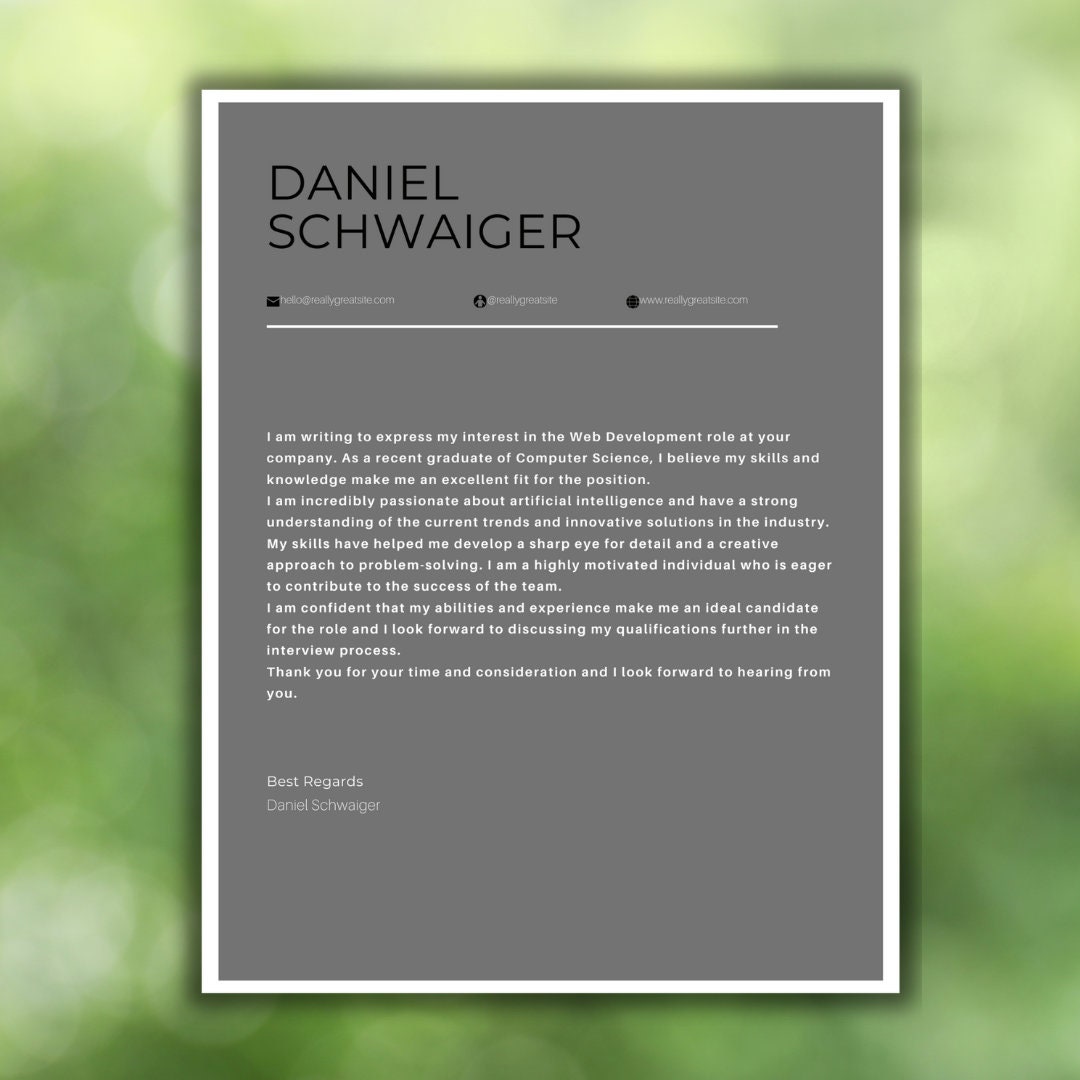 Minimalist CV Resume Template, Clean Resume, Executive Resume,, Modern ...