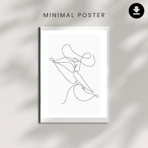 Minimalist wall art Illustration Line, Line Drawing, Simple Line art Custom Line Drawing commission portrait INSTANT DOWNLOAD