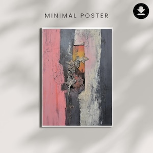 Wabi Sabi Minimalist Wall Art Print | Japandi Aesthetic Digital Download | Neutral Abstract Poster | Modern Zen Decor | Printable Art
