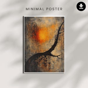 Wabi Sabi Minimalist Wall Art Print | Japandi Aesthetic Digital Download | Neutral Abstract Poster | Modern Zen Decor | Printable Art