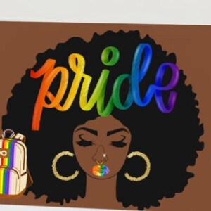 STYLE: &quot;Afro Diva&quot;                                 PRIDE Greeting Card