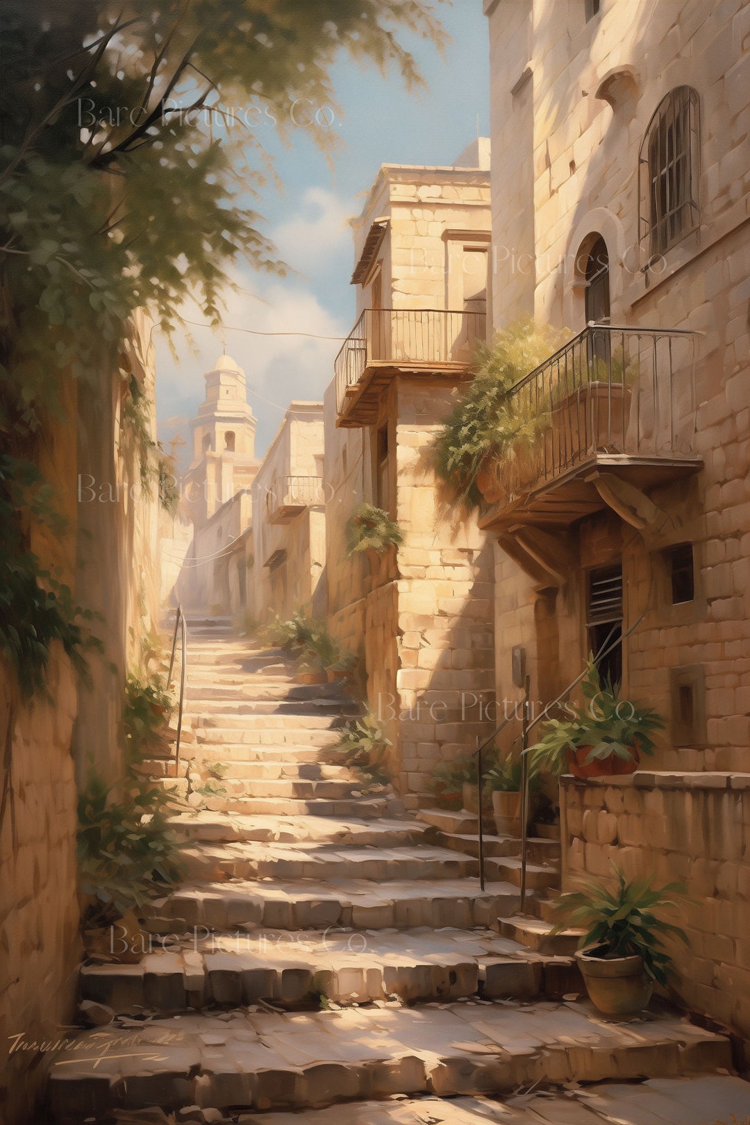 Jerusalem Old City Abstract Art Digital Download - Etsy