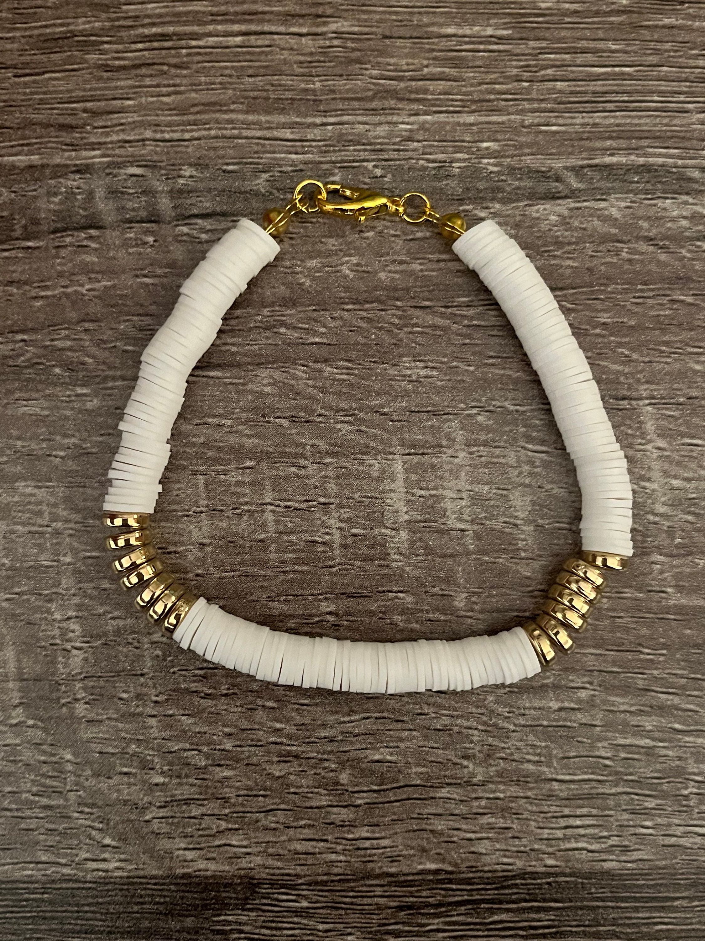 Finally! More white clay beads! 😂 #claybeads #claybracelets #bracelet, Clay Beads
