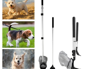 Extendable Dog Pooper Scooper: Lightweight Aluminum with Neoprene Grip