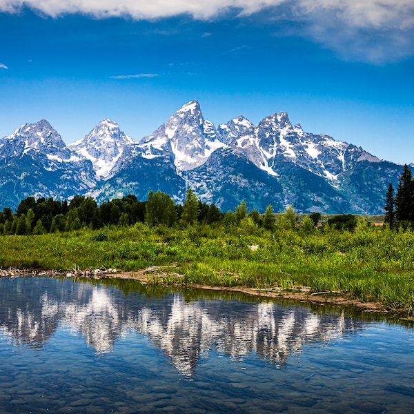 HD Printable Landscape Photo, Photography Prints, Digital Art Print, Grand Teton National Park,  Fine Art Wall Decor, Home Décor