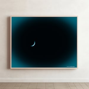 Midnight Moon, Digital Download Photo, Print on demand, Digital print, Moon photography