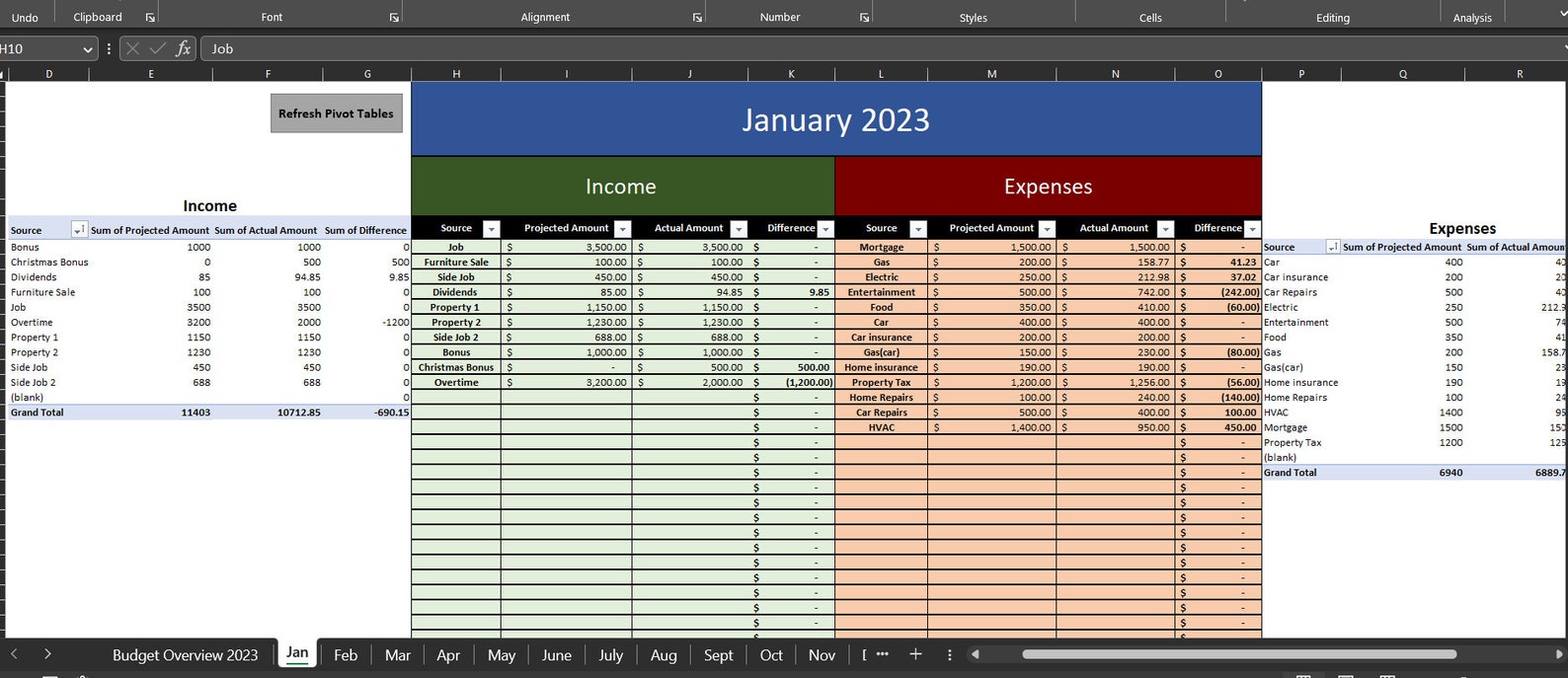 Monthly/yearly Budget Template for Personal Small Business Use Excel Monthly/yearly Budget Template for Personal Small Business Use Excel
