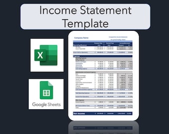 Income Statement Template (Excel & Google Sheets)