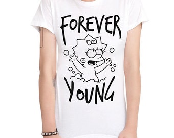 Maggie Forever Young T-Shirt, 100% Cotton Tee, Men's Women's Sizes (MUL-87003)