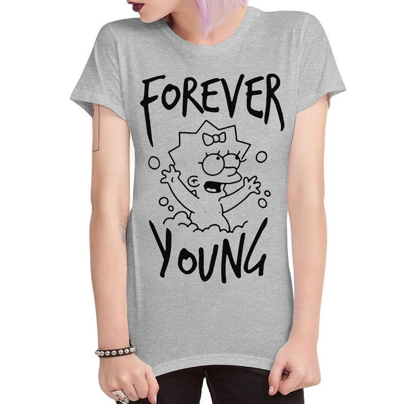Maggie Forever Young T-Shirt, 100% Cotton Tee, Men's Women's Sizes MUL-87003 image 4