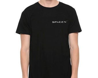 SpaceX Logo T-Shirt, 100% Cotton Tee, Men's Women's Sizes (SPA-77811)