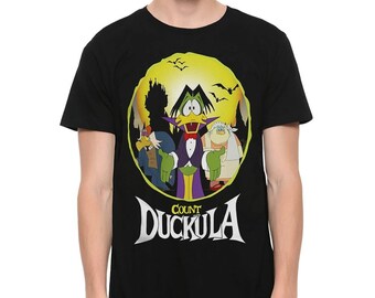 Count Duckula Animated Series T-Shirt, 100% Cotton Tee, Men's Women's Sizes (DUC-02140)