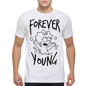 Maggie Forever Young T-Shirt, 100% Cotton Tee, Men's Women's Sizes MUL-87003 image 2