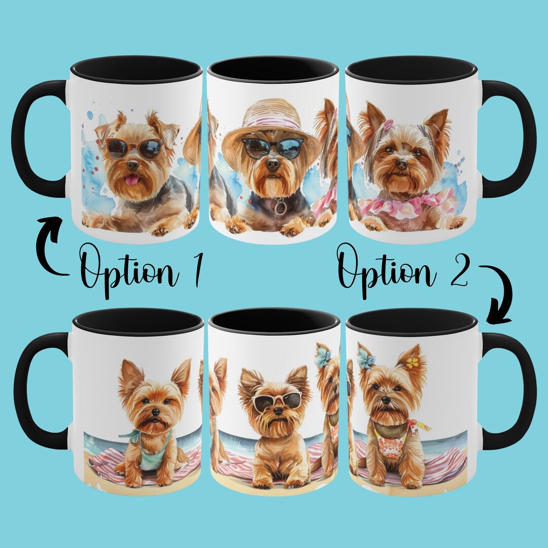 Yorkie Coffee Mug, Dog Mug Gift, Yorkie Mom, Yorkshire Terrier Owner, Cute Dog Gift Animal Lover