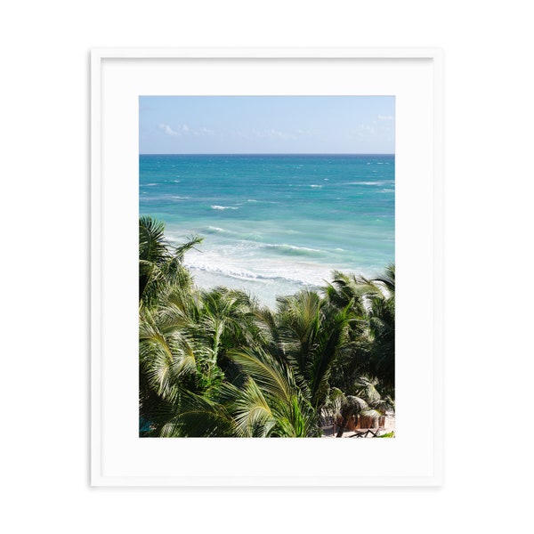 BEYOND THE PALMS | Gallery-quality Framed Prints that arrive ready-to-hang | Travel & Coastal Photography | Mexico | Tulum