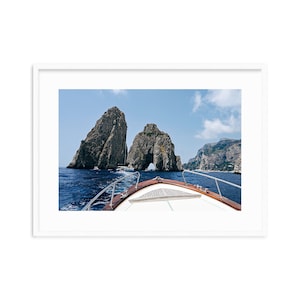 FARAGLIONI | Fine Art Framed Prints that arrive ready-to-hang | Travel & Coastal Photography | Capri | Dolce Vita | Amalfi Italy