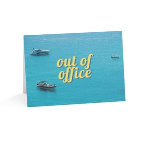 Out of Office Greeting Cards 7"x5" (1, 10, 30, and 50pcs) France