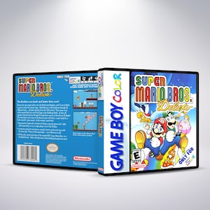Eigene GBC Spiel Hülle - Super Mario Bros Deluxe - Kein Spiel - Kein Handbuch - Gameboy Farbe - GBC Gehäuse