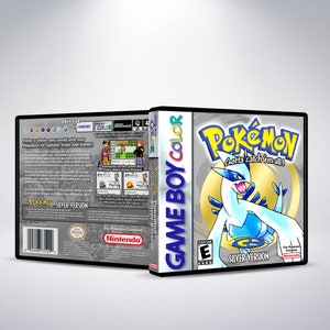 May include: A silver Game Boy Color game cartridge for Pokemon Silver Version. The front of the cartridge features a white and blue Pokemon character with the text "Pokemon Gotta catch 'em all!" and "Silver Version".