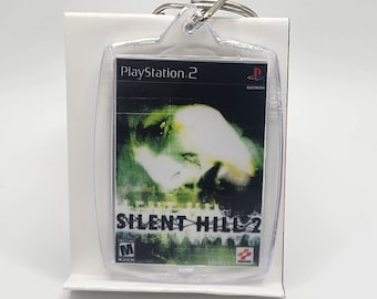 Silent Hill 2 PS2 Box Art Keychain - Front and Back