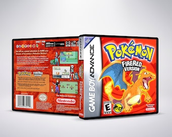 Custom Case - Pokémon Fire Red - No Game - No Manual - Gameboy Advance - GBA case
