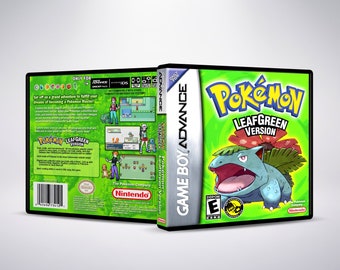 Custom Case - Pokemon Leaf Green - No Game - No Manual - Gameboy Advance - GBA case