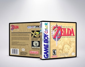 Custom GBC Game Case - Zelda Link's Awakening - No Game - No Manual - Gameboy Color - GBC case
