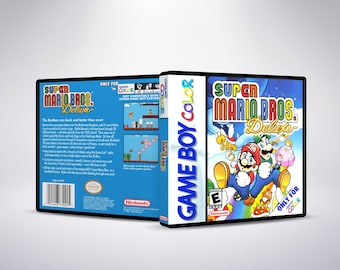 Eigene GBC Spiel Hülle - Super Mario Bros Deluxe - Kein Spiel - Kein Handbuch - Gameboy Farbe - GBC Gehäuse