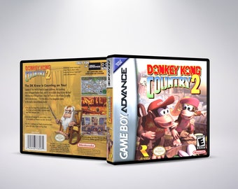 Custom Case - Donkey Kong Country 2 - No Game - No Manual - Gameboy Advance - GBA case