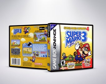 Custom Case - Super Mario Advance 4 - No Game - No Manual - Gameboy Advance - GBA case