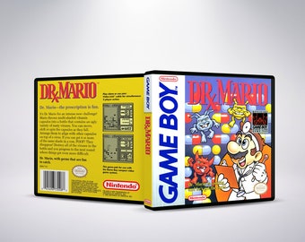 Custom GB Game Case - Dr. Mario - No Game - No Manual - Gameboy - GB case