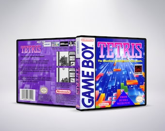 Custom GB Game Case - Tetris - No Game - No Manual - Gameboy - GB case