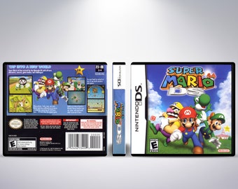 Custom Case - Super Mario 64 DS - No Game - No Manual - NDS - NDS case - Custom Art - Authentic case