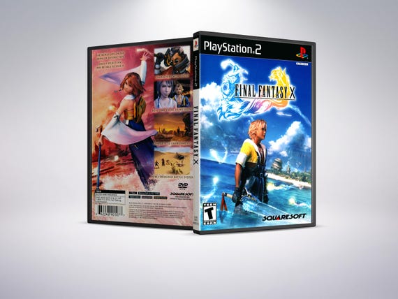 Custom PS2 Case - Final Fantasy X - No Disc - No Manual - Custom
