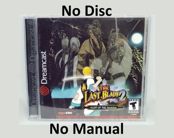Last Blade 2 Reproduction Case - No Disc - No Manual - Sega Dreamcast
