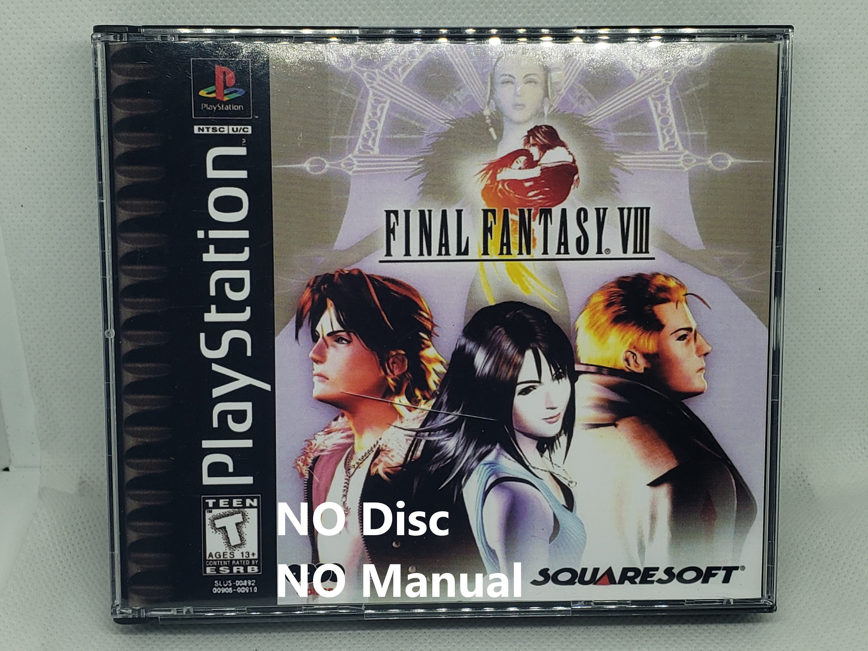 Final Fantasy VIII Reproduction Case - No Disc - No Manual - PS1