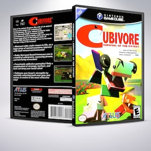Custom Case - Cubivore - No Disc - No Manual - GameCube - Custom Gamecube Game Case