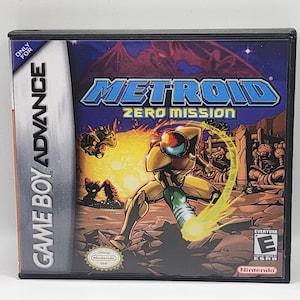 Custom Case - Metroid Zero Mission - No Game - No Manual - Gameboy Advance - GBA case