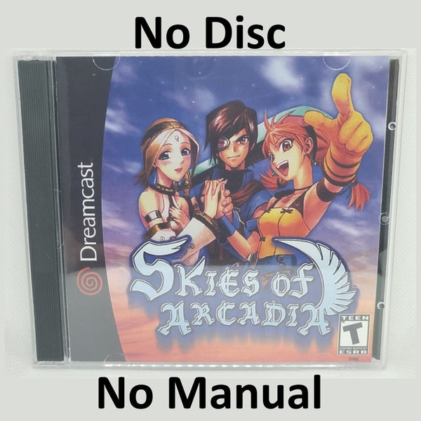 Skies of Arcadia Reproduction Case - No Disc - No Manual - Sega Dreamcast