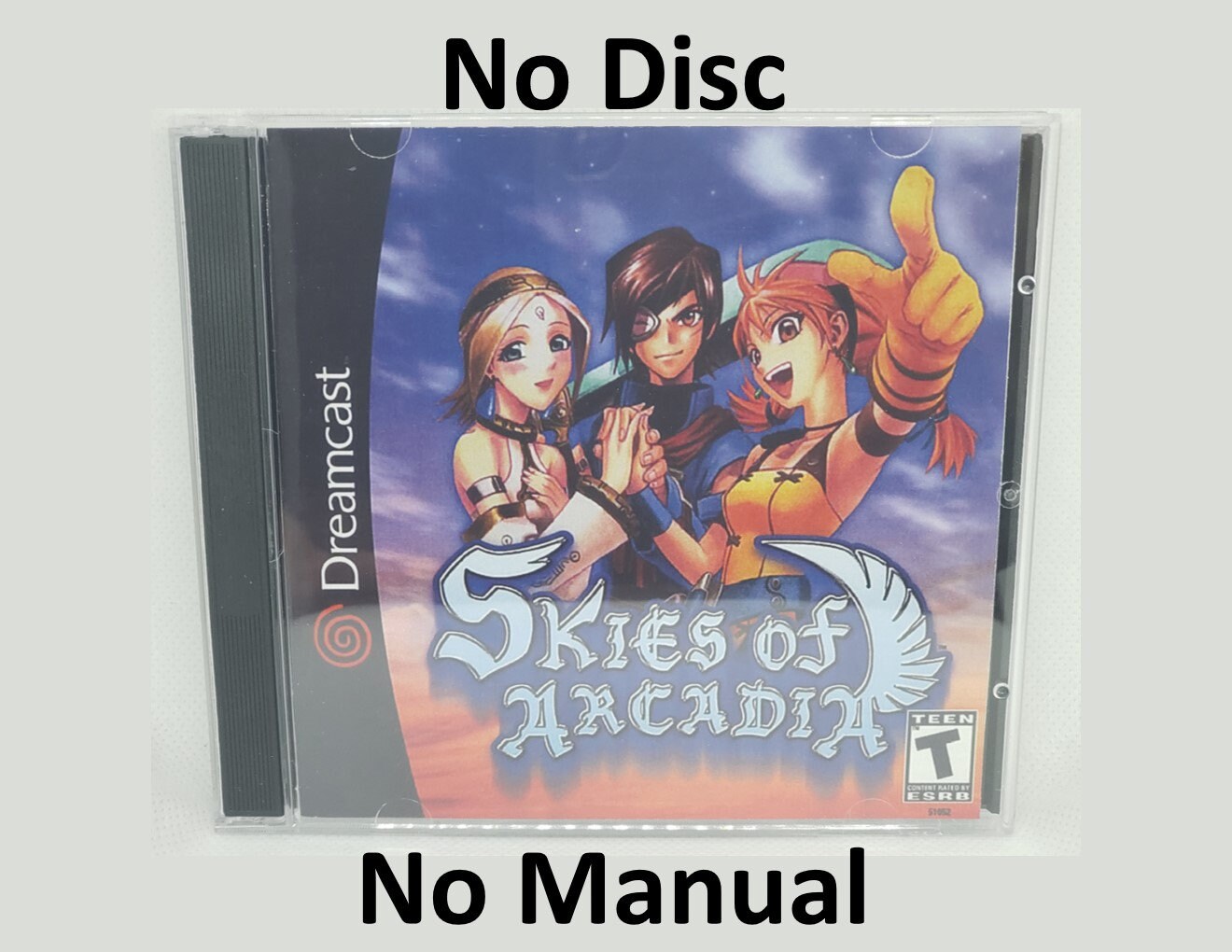 Skies of Arcadia Reproduction Case - No Disc - No Manual - Sega Dreamcast