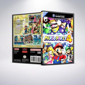 Custom Case - Mario Party 4 - No Disc - No Manual - GameCube - Custom Gamecube Game Case